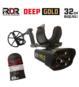 Rdr Gold Dedektör Altın Dedektörü - 18khz 32cm Başlıklı ve Ninja XXL Çanta Hediyeli Paket
