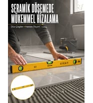 600 Mm Su Terazisi Sarı Dayanıklı Gövde Hassas Ölçüm Yeni Nesil