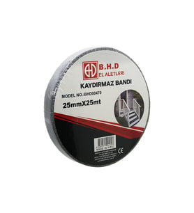 25MM X 25MT KAYDIRMAZ SİYAH BANT (5343)