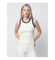 Loft Slim Fit Ekru Kadın Kolsuz T-shirt LF2043603