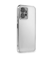 Xiaomi Redmi Note 12 4g Kılıf Kamera Korumalı Lensli Silikon - Gümüş