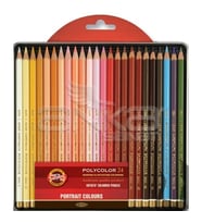 Koh-i-Noor Polycolor Kuru Boya Kalemi 24lü Set Portrait