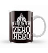 Build My Body From Zero To Hero Bodybuilding Workout Gym Kupa Bardak Porselen