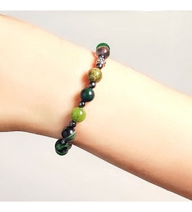 Florit Hematit Aventurin Jasper Kantaşı Unakit Yeşim Aytaşı Bileklik 8 mm