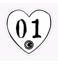 01 Adana Kalp Sticker oto Araba Etiket
