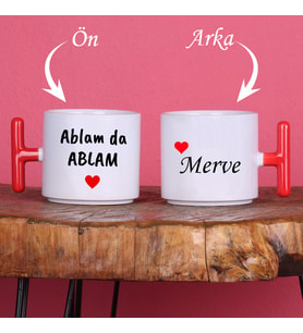 Ablaya Hediye Ablam da Ablam Mottolu İsimli Kupa Bardak