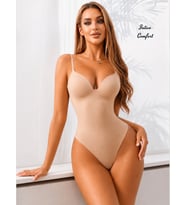 Intive Corset V Yaka Göğsü Padli Altı Çıtçıtlı Dikişsiz Lazer Kesim Şekillendirici Korse Body