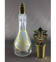 1 Adet 120 ml Ottoman Dezenfektan Kolonya ve Hediyelik Boş Gold Sprey Başlıklı Cam Şişe