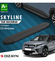 S-Dizayn Citroen C3 Aircross 2 Skyline Siyah Yan Basamak 183 Cm 2024 Üzeri A+ Kalite