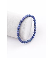 Lapis Lazuli Doğal Taş Bileklik 6 mm Fasetli Küre Kesim