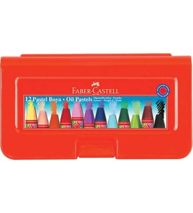 Faber-Castell Plastik Kutu Pastel Boya 12 Renk