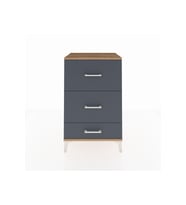 Hyperion Komodin 3 Çekmeceli 60x44x96 Çam-Antrasit