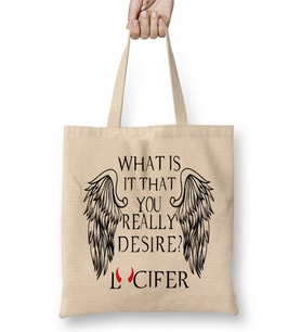 What Is It That You Really Desire Lucifer 01 Bez Çanta Uzun Saplı