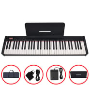 Jwin JTK-6103B Şarjlı Tuş Hassasiyetli 61 Tuşlu Bluetooth MIDI Klavye / Org (Çanta+Pedal+Adaptör)