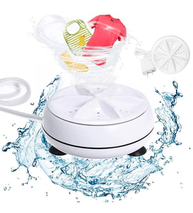 Ayt Sunup Taşınabilir Seyahat Tipi Mini Ultrasonik USB li Yıkama Makinesi Çamaşır Makinası 10x5.5 Cm
