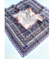 Shawl Secret Dört Mevsim Etnik Desen Eşarp Mor - 49567