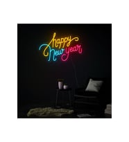 Happy New Year Yazılı Neon Tabela