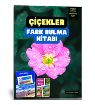 Herkes İçin Çiçekler Fark Bulma Kitabı (50 Tam Sayfa Fark Bulma)