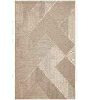 Bespoky Eberndorf Mavi Patchwork Pamuklu El Dokuması Alan Halısı