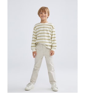 LCW Kids Bej Beli Ayarlanabilir Erkek Çocuk Pantolon