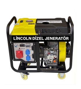 abm YH9000AE 8.5kVA 13bg 499cc 6 ile 8sa 126kg Tekerli Marşlı Monofaze Dizel Jeneratör