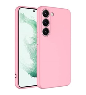 Coverzone Samsung Galaxy S23 ?le Uyumlu K?l?f Z-Mara Lansman Vieri Tam Koruma Arka Kapak Kamera Koruma �?k?nt?l? P�r�zs�z Y�zey Pembe