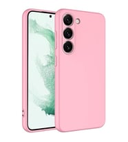Coverzone Samsung Galaxy S23 ?le Uyumlu K?l?f Z-Mara Lansman Vieri Tam Koruma Arka Kapak Kamera Koruma �?k?nt?l? P�r�zs�z Y�zey Pembe