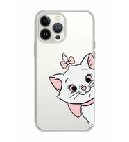 Iphone 15 Pro Uyumlu Marie Kedicik Desenli Şeffaf Telefon Kılıfı