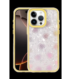 Pilelistore   Apple iPhone 16 Pro Lumi Desenli Kapak - Sarı