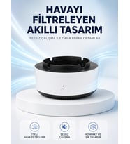 Ha Temizleyici Küllük ,Duman Filtreli, Sessiz Çalışan, Şık Tasarım