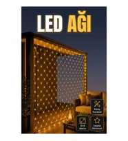 3x3 Metre Gün Işığı LED Işık Ağı – İç ve Dış Mekân Dekoratif Aydınlatma