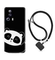 Xiaomi Mi 13 Lite Kılıf Silikon Boyun Askılı İpli Desenli Silikon Bay Bay Panda 1784
