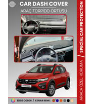 DACIA SANDERO EKRANSIZ BJI KASA (2021-2024) Torpido Örtüsü Ön Göğüs Koruma Araca Özel Tam Uyum