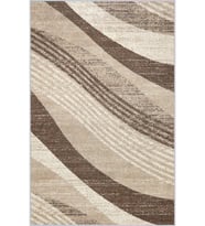 Eliana Home Baskılı, Yıkanabilir Kaymaz Taban Salon Halısı LNA1458 100x150 cm (Kahverengi)