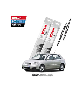 Toyota Corolla Hatchback 2006 Model Silecek Takımı Bosch Eco (telli)