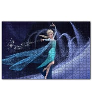 Cakapuzzle Frozen Karlar Ülkesi Kraliçe Elsa  Puzzle Yapboz MDF (Ahşap) (120 Parça)