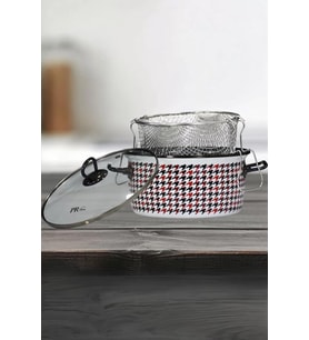Lexroo Forte Black Emaye Kızartma Tenceresi 22 cm