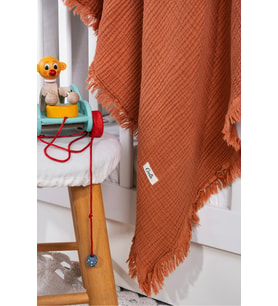 Müslin 4 Katlı Bebek Battaniyesi 110cm X 110cm %100 Doğal Organik Pamuk
