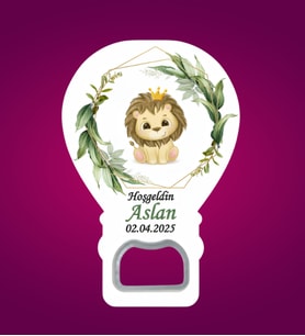 Baby Shower Doğum Günü Organizasyon Bebek İçin İsimli Hediyelik Magnet