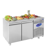 CSA Karacasan  281 Lt İki Kapılı 700'Lük Havuzlu Saladbar Buzdolabı(304 Çelik)