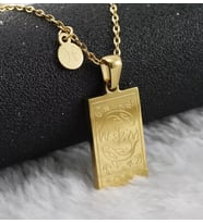 Altın Kaplama  Balık Burcu Tarot Gümüş Kolye