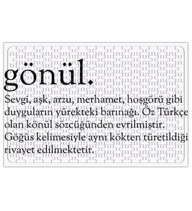 Gönül Kelime Puzzle 240 Parça Yapboz