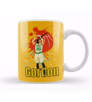 Gordon Hayward Gordon Hayward Vintage Art   Legend Basketball Gift Vintage Retro Style Kupa Bardak Porselen
