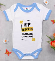 BK Kids Ep İsterim Tasarımlı Mavi Bebek Body Zıbın-1
