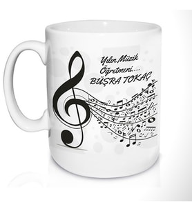 Kişiye Özel Müzik Öğretmenine Özel Kupa Bardak