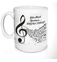 Kişiye Özel Müzik Öğretmenine Özel Kupa Bardak
