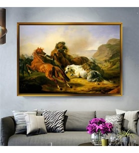 Altın Çerçeveli dekoratif tablo l40 (Gold)