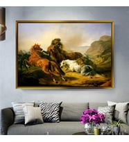Altın Çerçeveli dekoratif tablo l40 (Gold)