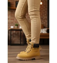 CONTEYNER Camel Nubuk Soğuğa Dirençli Kaymaz Unisex Bot 922 G