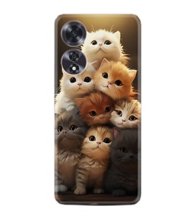 Oppo A60 Kılıf Boutique Baskılı Resimli Kedicikler Pcode -027